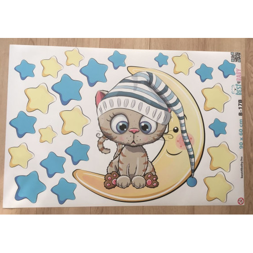 Cicás babaszoba falmatrica