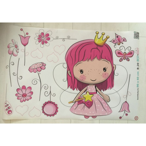 Tündér kislány falmatrica