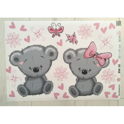 Koala pink gyerekszoba falmatrica