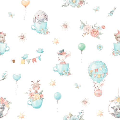 BTP-02B "Friends & Peace" magyar, unisex mintás tapéta