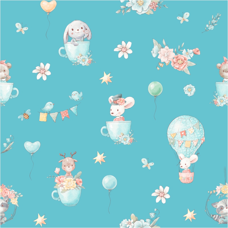 BTP-02A "Friends & Peace" magyar, unisex mintás tapéta