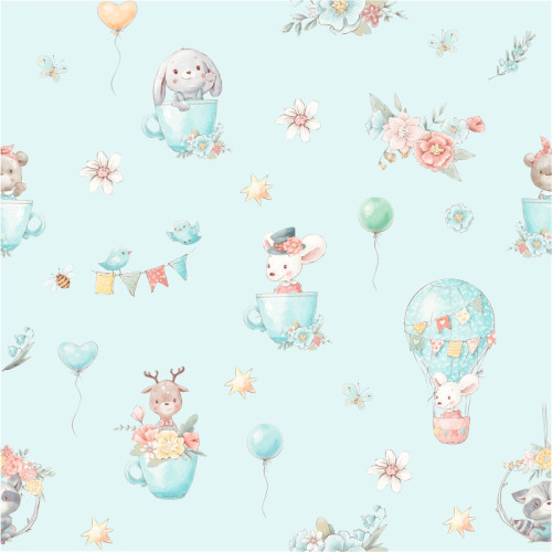 BTP-02D "Friends & Peace" magyar, unisex mintás tapéta