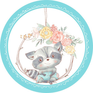 BWP-04 Best4Baby prémium türkizkék óriás mosómedve falmatrica - 50 x 50 cm BWP-04 Best4Baby prémium türkizkék óriás mosómedve falmatrica - 50 x 50 cm