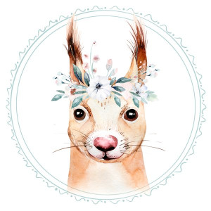 BWP-07 Best4Baby prémium óriás mókus menta kerek falmatrica - 50 x 50 cm BWP-07 Best4Baby prémium óriás mókus menta kerek falmatrica - 50 x 50 cm