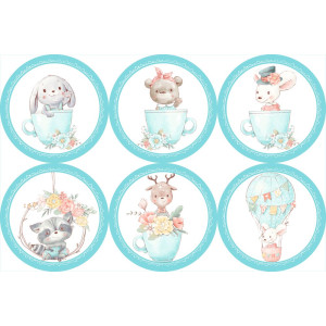 BWPSZ-01 Best4Baby prémium türkizkék kerek falmatrica csomag - 6 db-os BWPSZ-01 Best4Baby prémium türkizkék kerek falmatrica csomag - 6 db-os