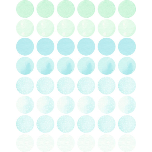 "Friends & Peace" pöttyös falmatrica csomag, menta és türkiz