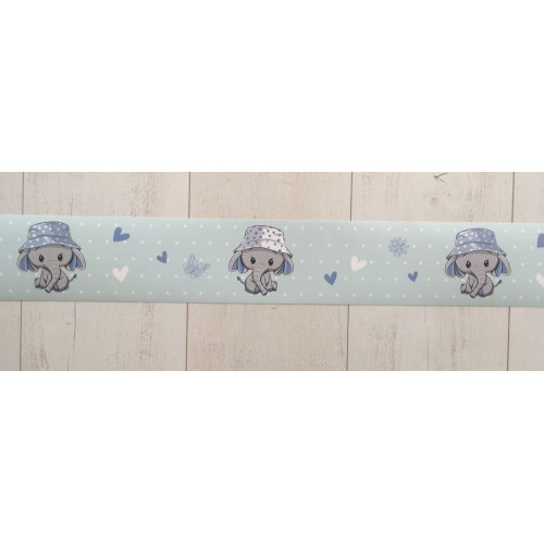 Elefántos öntapadós bordűr, kék