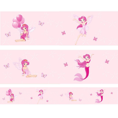 Pink tündér és sellő bordűr