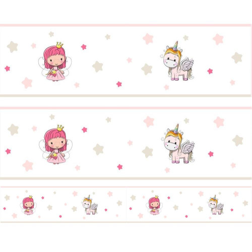 Királylány és unikornis bordűr