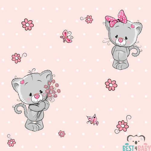 BT-04A gyerek tapéta, cicás