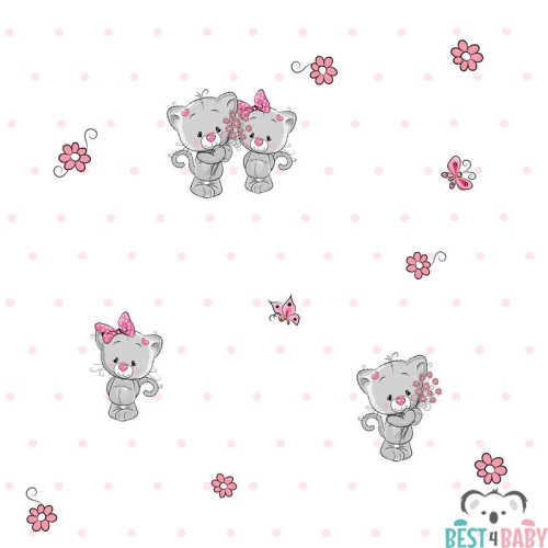 BT-04A gyerek tapéta, cicás