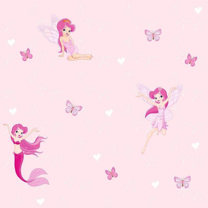 BT-15 tapéta, pink tündérek