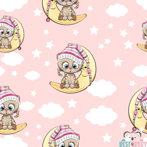 BT-22A gyerek tapéta, cica hálósapkában