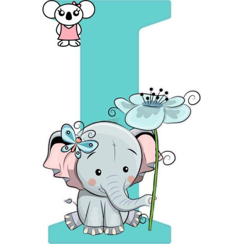 "I" betű matrica, menta