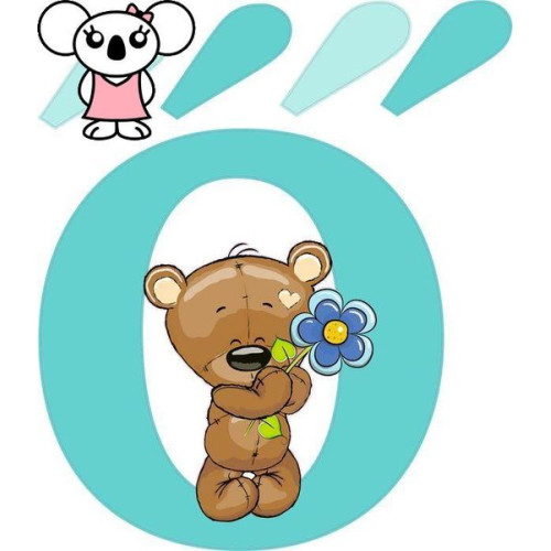 "Ő" betű matrica, menta