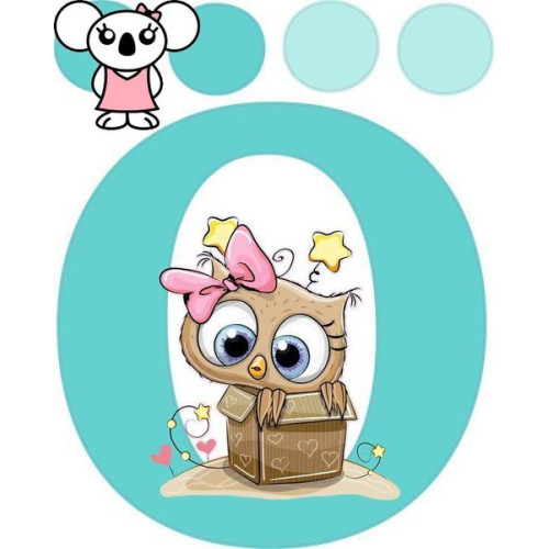 "Ö" betű matrica, menta