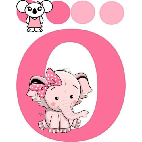 "Ö" betű matrica, pink