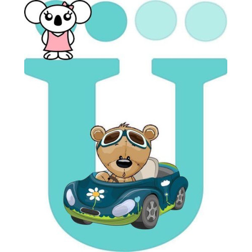 "Ü" betű matrica, menta