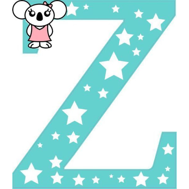 "Z" betű matrica, menta