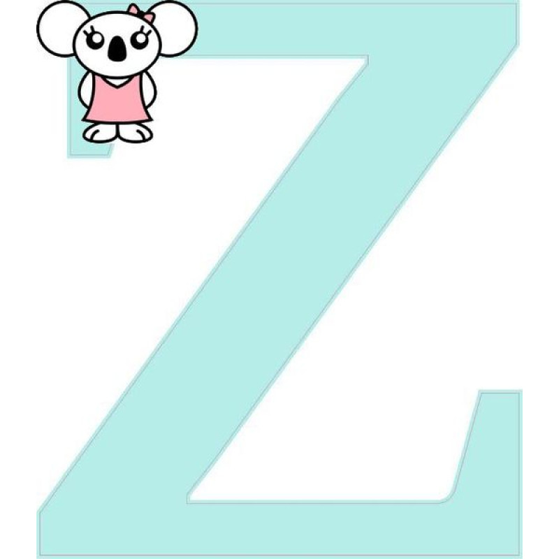"Z" betű matrica, világos menta