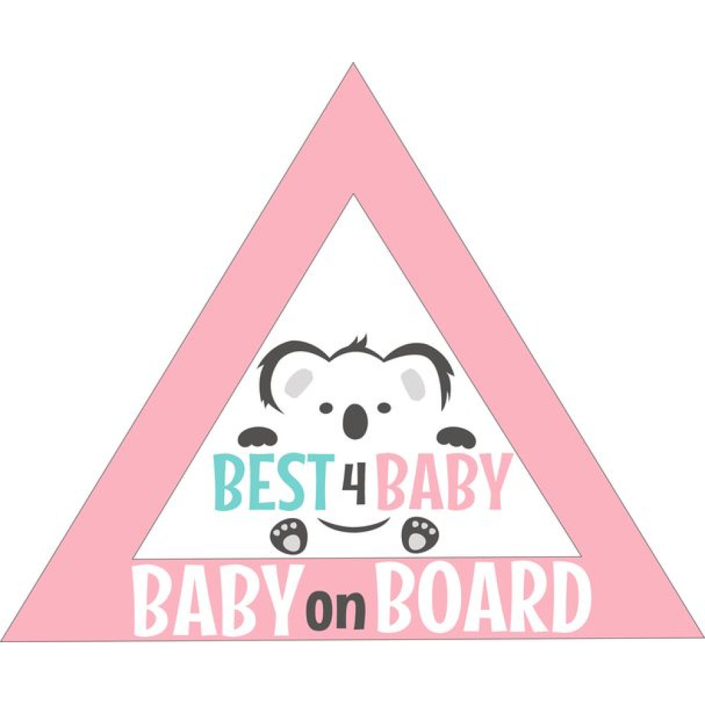 Best4Baby autó matrica, lány