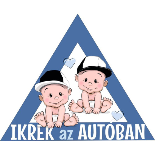 Babamatrica, kisfiú ikertestvérek, kék