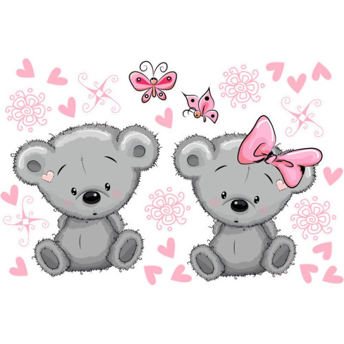 Koala pink gyerekszoba falmatrica