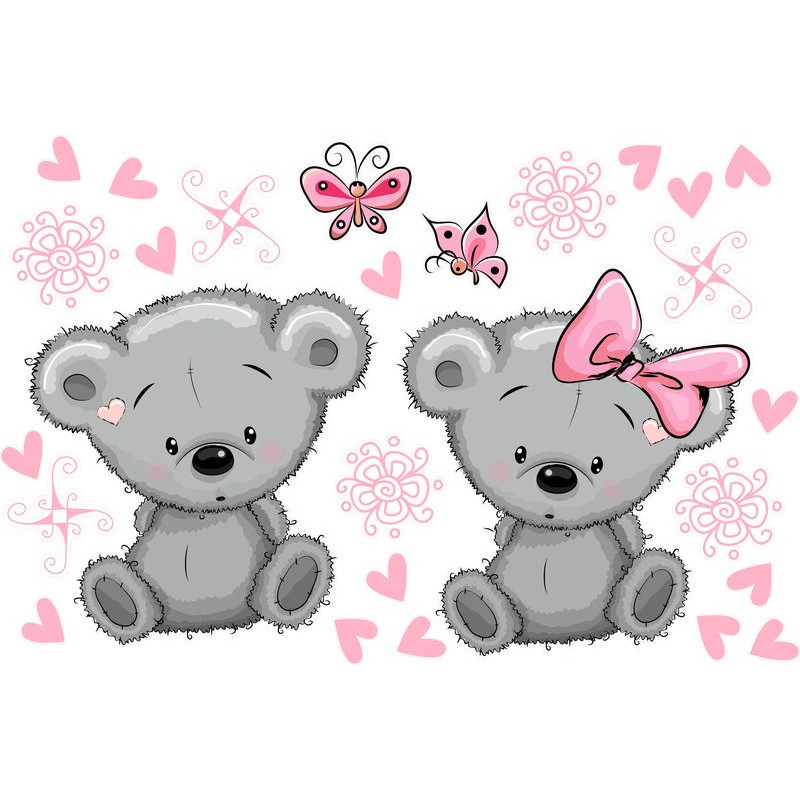 Koala pink gyerekszoba falmatrica