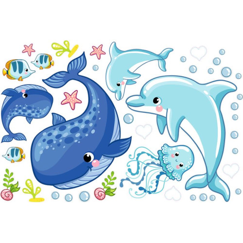 Delfin, Bálna babaszoba falmatrica