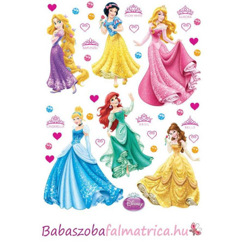 Hercegnők táncolnak babaszoba faldekoráció