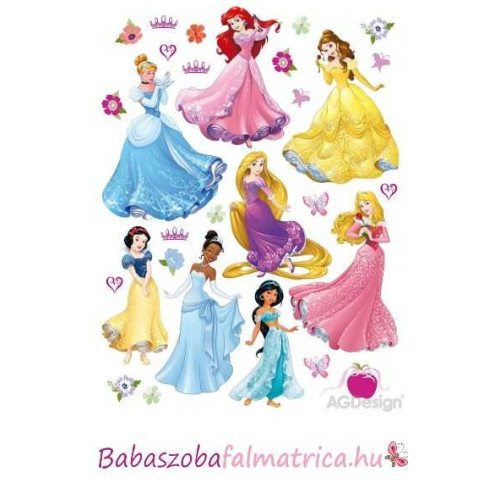 Disney hercegnős falmatrica