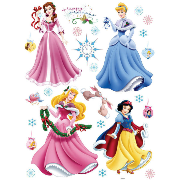 Disney Hercegnők faldekoráció, téli, havas