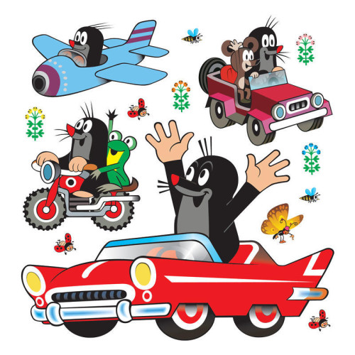 Kisvakond autóvezető falmatrica