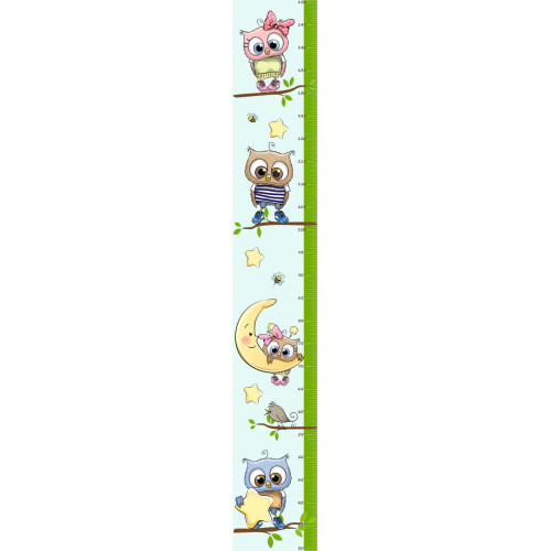 Bagoly magasságmérő falmatrica