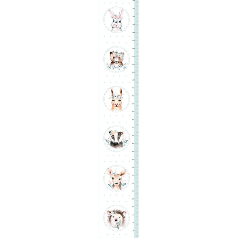 "Watercolor forrest animals" magasságmérős falmatrica
