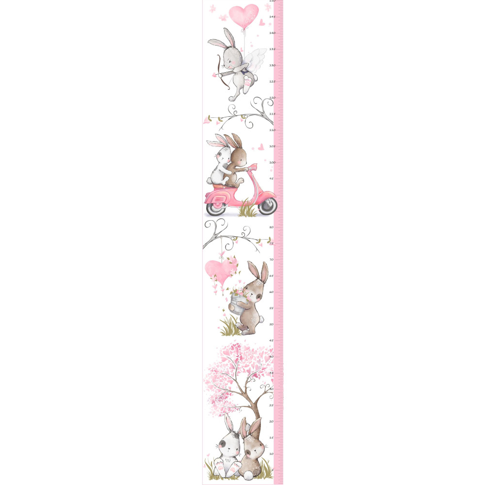 "Bunny Love" magasságmérős falmatrica "Bunny Love" magasságmérős falmatrica