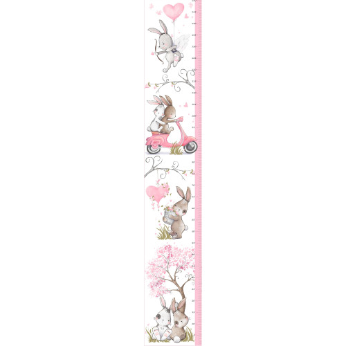 "Bunny Love" magasságmérős falmatrica
