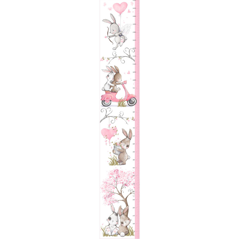 "Bunny Love" magasságmérős falmatrica