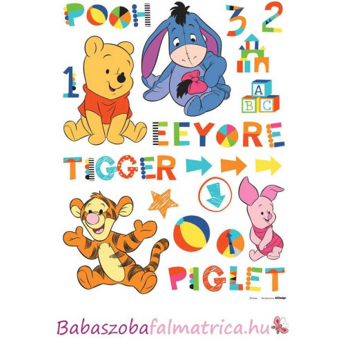 Baby micimackós babaszoba falmatrica