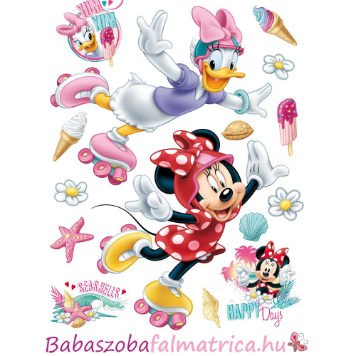 Minnie egér és Daisy kacsa gyerek falmatrica