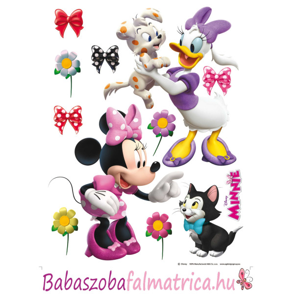 Minnie egér és Daisy kacsa kislány falmatrica